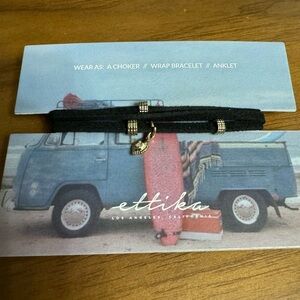 ettika black wrap choker anklet bracelet
